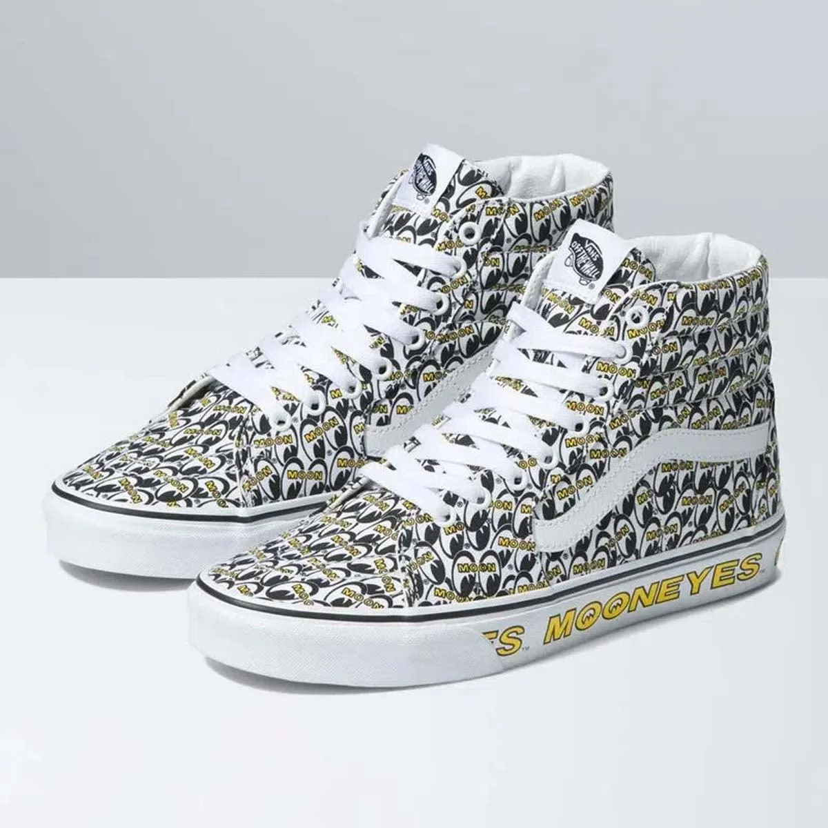 + Mooneyes SK8-Hi 'White Yellow'