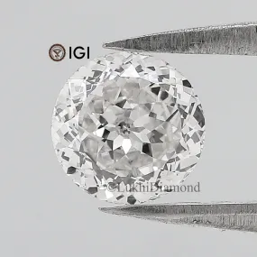 0.97 CT IGI Certified Round Polygon Mixed Cut Diamond Lab Grown Diamond Lab Created Loose Diamond Lab Made Round for Engagement 