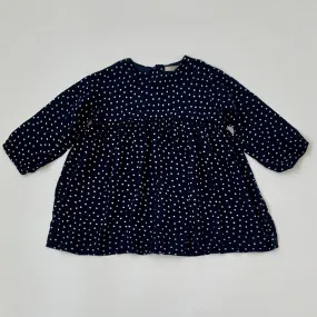 Caramel Navy & White Polka Dot Dress: 2 Years