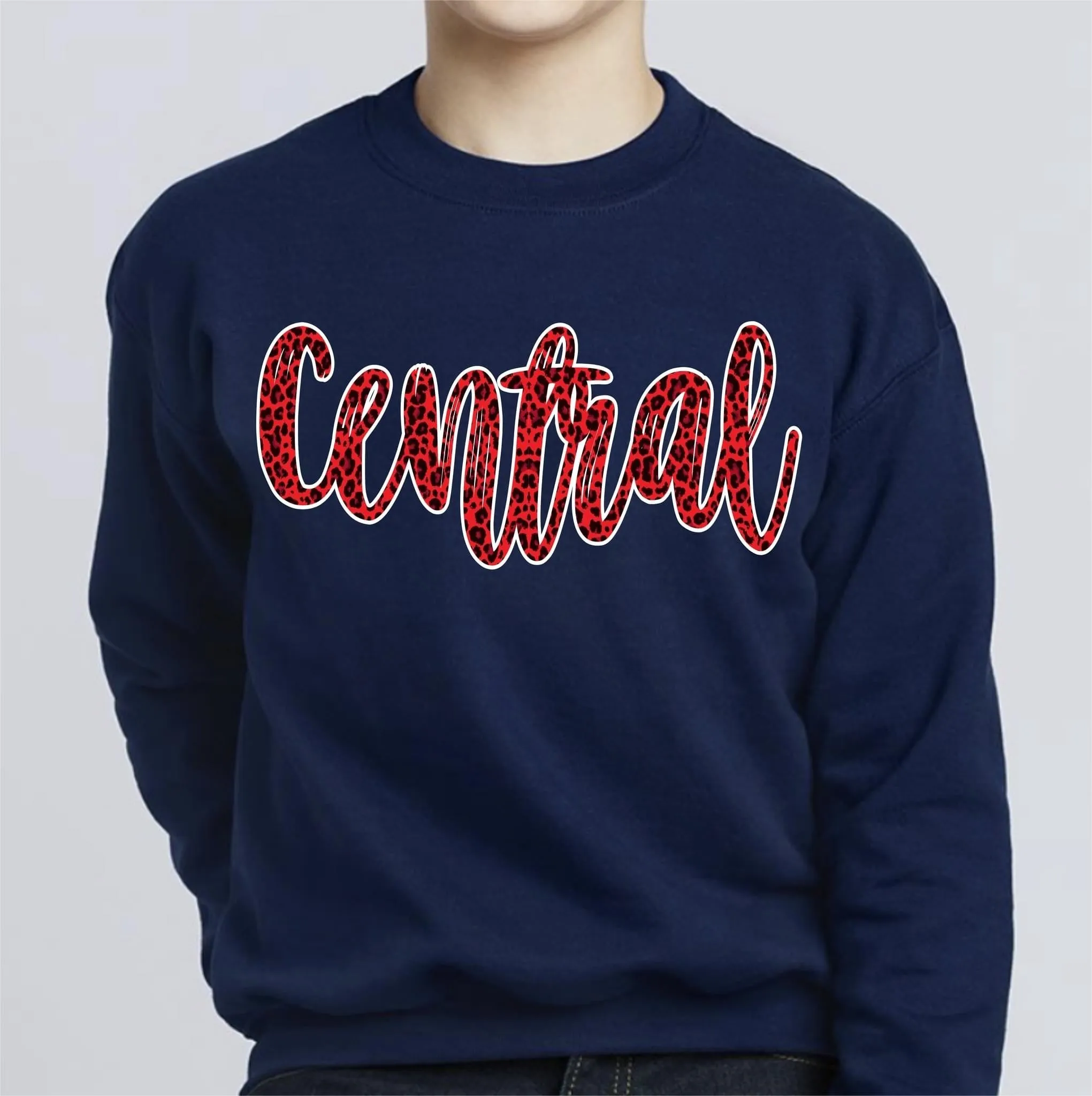 Central leopard sweat shirt