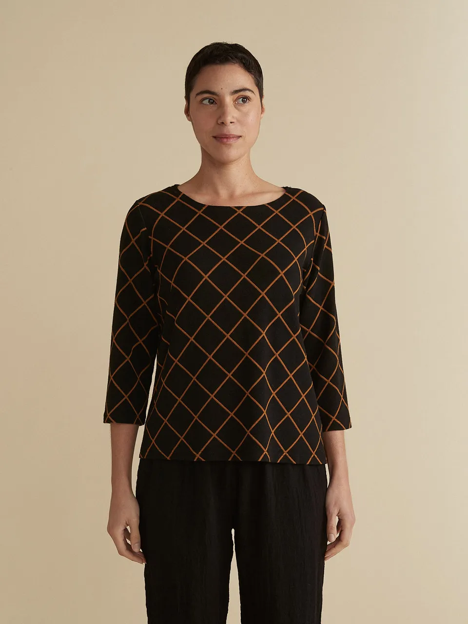 Cut Loose Diamond Boatneck Top