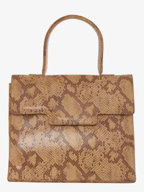 Hand bag in reptile print