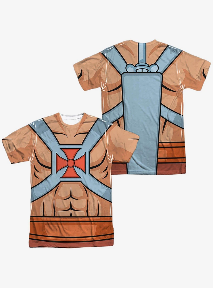 Masters Of The Universe Action Cartoon He-Man Costume Print T-Shirt