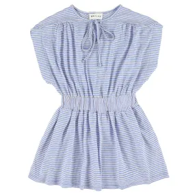 Morley Child Girl Soho Dress Pink And Blue Stripes