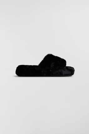 S fur slippers